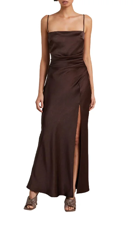 Casual Elegance Nadia Dress In Auburn