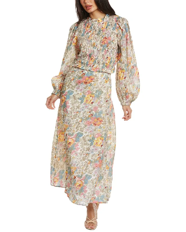 Stylish Loungewear for Women SEA NY Ines Floral Smocked Dress