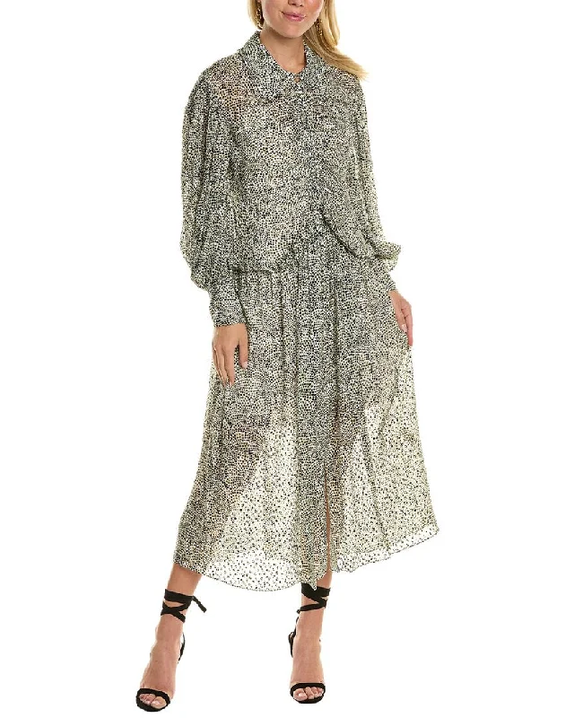 Style Beyond Borders Rebecca Taylor Fleur Ruffle Silk-Blend Dress