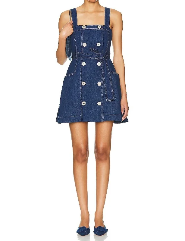 Trendy Street Style Danni Dress In Denim