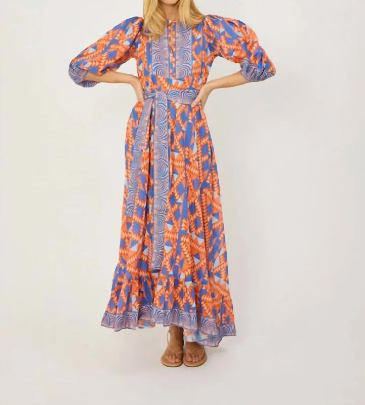 Summer Essentials House Dress In Grecian Geo