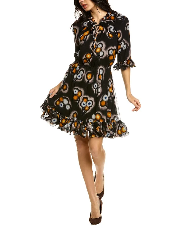 Women's Versatile Apparel Jason Wu Tie Neck Silk Dress