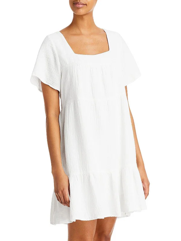 Affordable Luxury, Only For A Short Time Womens Tiered Gauze Sundress