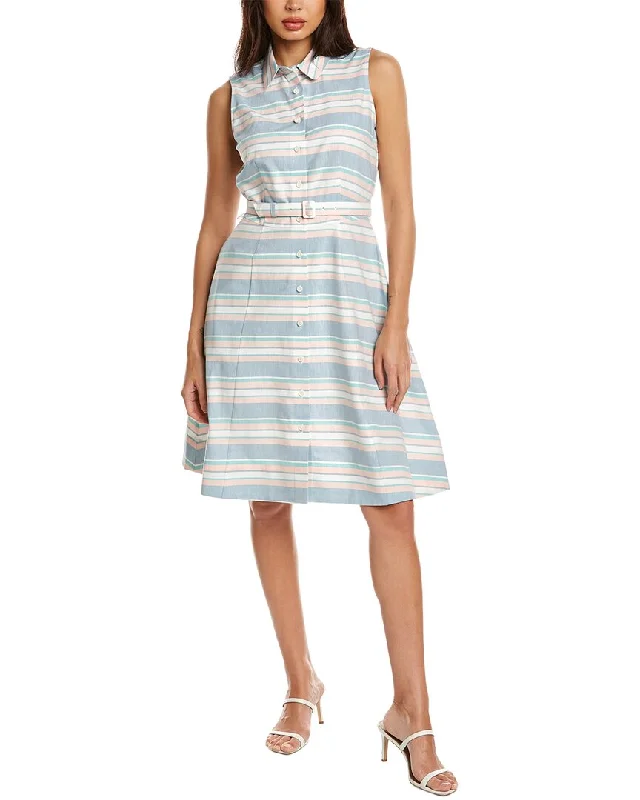 Women's High Street Fashion Brooks Brothers Linen-Blend Dress