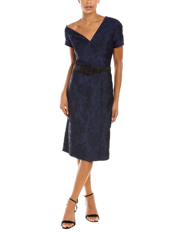 Unbeatable Deals While Supplies Last Kay Unger Floral Jacquard Dress
