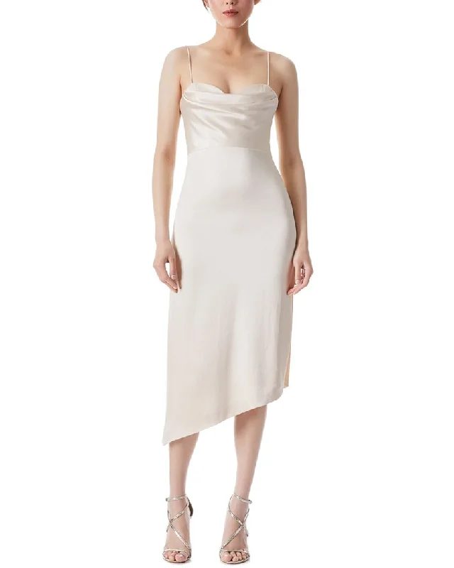 Embrace New Fashion alice + olivia Kiyoko Double Cowl Mid Dress