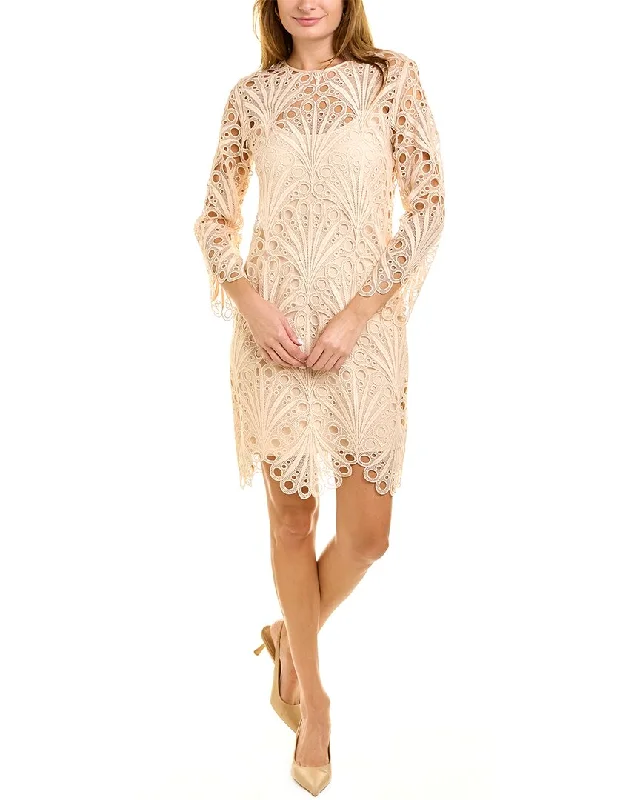 Elegant Attire For The Modern Lady Elie Tahari Scallop Lace Dress