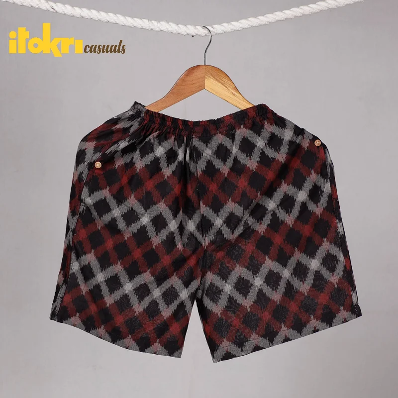 Comfortable Outfit For Women Multicolor - Pochampally Ikat Cotton Unisex Boxer/Shorts Comfortable Outfit For Women Multicolor - Pochampally Ikat Cotton Unisex Boxer/Shorts