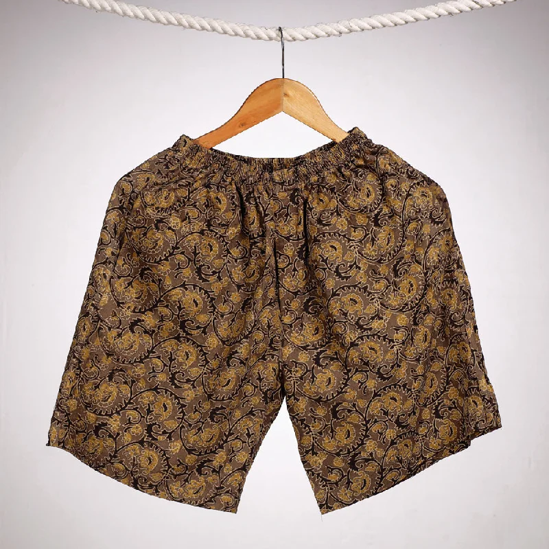 Affordable Women's Fashion Brown - Ajrakh Block Printing Cotton Unisex Boxer/Shorts Affordable Women's Fashion Brown - Ajrakh Block Printing Cotton Unisex Boxer/Shorts