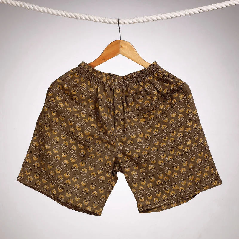 Women's Clothing for Every Season and Trend Brown - Ajrakh Block Printing Cotton Unisex Boxer/Shorts Women's Clothing for Every Season and Trend Brown - Ajrakh Block Printing Cotton Unisex Boxer/Shorts