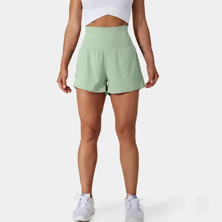 Women's Wardrobe Apparel Pocket polyamide Ice Quick Dry fitness running loose tennis shorts 02414 19 colors Women's Wardrobe Apparel Pocket polyamide Ice Quick Dry fitness running loose tennis shorts 02414 19 colors