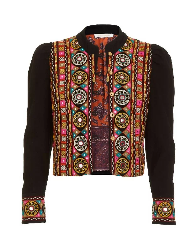 Premium Style Jasmine Jacket In Indira Embroidery