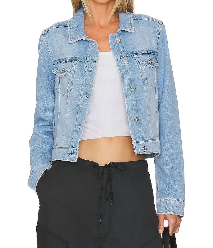 High Street Women's Fashion for Trendy Shoppers Relaxed Vivienne Jacket In Sonata Distressed High Street Women's Fashion for Trendy Shoppers Relaxed Vivienne Jacket In Sonata Distressed
